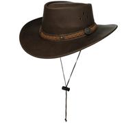 Scippis Townsville Lederhut Herrenhut Cowboyhut Westernhut Outbackhut Mit Kinnband