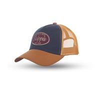 SCIPPIS Unisex Trucker Cap Rokewood - Retro Baseballcap Navy Braun mit Mesh und Stickerei Snapback