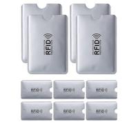 SCJJZ 10 Stück RFID Blocker Kartenhülle, Kreditkartenhülle RFID Blockierende Hüllen RFID Kartenschutzhalter Identitätsdiebstahl Prävention für Frauen und Männer