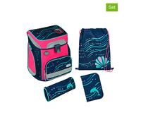 SCOOLI 5tlg. Schulranzen-Set "Dotty Dolphin" in Dunkelblau/Pink - 45% | Buero Schulbedarf