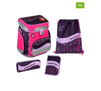 SCOOLI 5tlg. Schulranzen-Set "EasyFit Glow Edition" in Pink - 45% | Buero Schulbedarf