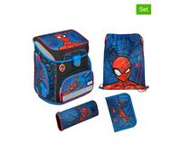 SCOOLI 5tlg. Schulranzen-Set "EasyFit Spider-Man" in Blau - 18 l - 44% | Buero Schulbedarf