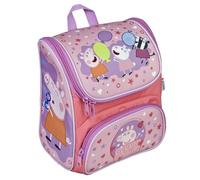 Scooli - CUTIE Vorschulranzen Peppa Pig - Hauptfach und Vortasche - gepolsterte Träger und Rücken - Ideal für Kinder ab 3 Jahren