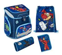 SCOOLI 5tlg. Schulranzen-Set "EasyFit Avengers" in Blau - 36% | Buero Schulbedarf