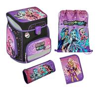 Scooli EasyFit Schulranzen-Set 5-teilig Monster High