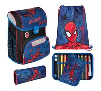 Scooli - EasyStart Schulranzen Set - ergonomischer Tornister für die Grundschule - mehrteiliges Set - Spider-Man