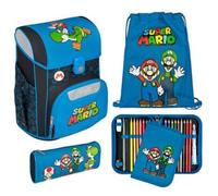 Scooli EasyStart Schulranzen-Set 5tlg Super Mario