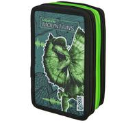 Scooli JUSP0421 Etui Weiches Federmäppchen Schwarz, Grün