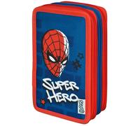 Undercover 3-Compartment Filled Pencil Case Spiderman