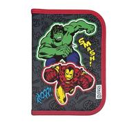 Scooli - Gefülltes Schüleretui Avengers - Federmäppchen mit hochwertigen Stiften & Zubehör - Ideal für Schule, Freizeit und unterwegs - ab 6 Jahren