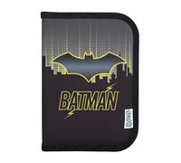 Scooli - Gefülltes Schüleretui Batman - Federmäppchen mit hochwertigen Stiften & Zubehör - Ideal für Schule, Freizeit und unterwegs - ab 6 Jahren