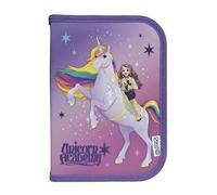 Scooli - Gefülltes Schüleretui Unicorn Academy - Federmäppchen mit hochwertigen Stiften & Zubehör - Ideal für Schule, Freizeit und unterwegs - ab 6 Jahren