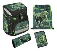 Scooli, JUSP8255, EasyFit Schulranzen Set, 5tlg.-Jurassic World, Niños