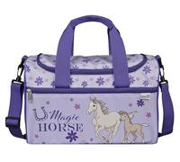 Scooli - Magic Horse Sporttasche für Kinder - 23 x 35 x 16 cm - geräumiges Hauptfach - Verstellbarer Schultergurt - Zubehör für die Schule - Umhängetasche