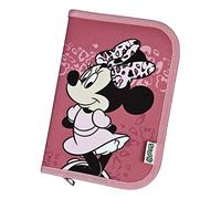 Scooli Minnie Mouse Schüleretui - gefülltes Federmäppchen mit Eberhard Faber Stiften - stylische Federmappe mit Motiv - Stiftebox für Buntstifte und Bleistifte - ideal für die Schule