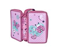 scooli Schüleretui Doppeldecker Ladybug gefüllt