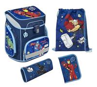 SCOOLI 5tlg. Schulranzen-Set "EasyFit Avengers" in Blau - 36% | Buero Schulbedarf