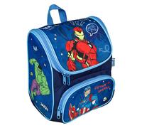 Scooli - CUTIE Vorschulranzen Avengers - Hauptfach und Vortasche - gepolsterte Träger und Rücken - Ideal für Kinder ab 3 Jahren
