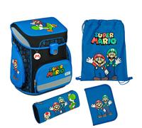 Scooli EasyFit Schulranzen-Set 5-teilig Super Mario II