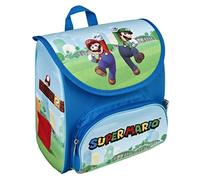 Super Mario Vorschulranzen "Super Mario" in Blau - (B)23 x (H)21 x (T)13 cm - 31% | Buero Schulbedarf
