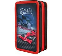 Scooli Triple-Federmäppchen Speed Racer, 30-tlg.