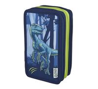 Scooli - Tripledecker Jurassic World - Gefülltes Schüleretui mit hochwertigen Stiften & Zubehör - Ideal für Schule, Freizeit und unterwegs - ab 6 Jahren