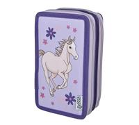Scooli - Tripledecker Magic Horse - Gefülltes Schüleretui mit hochwertigen Stiften & Zubehör - Ideal für Schule, Freizeit und unterwegs - ab 6 Jahren