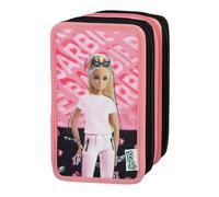 Scooli - Tripledecker Schüleretui Barbie - Großes Schüleretui mit hochwertigen Stiften - praktisch und funktional - für die Schule und unterwegs - hochwertige Qualität - ab 6 Jahren