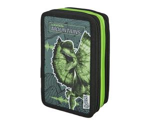 Scooli - Tripledecker Schüleretui Jurassic World - Großes Schüleretui mit hochwertigen Stiften - praktisch und funktional - für die Schule und unterwegs - hochwertige Qualität - ab 6 Jahren