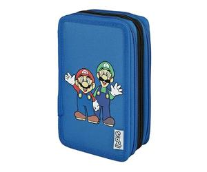 Scooli - Tripledecker Super Mario - Gefülltes Schüleretui mit hochwertigen Stiften & Zubehör - Ideal für Schule, Freizeit und unterwegs - ab 6 Jahren
