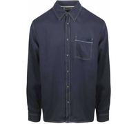 Scotch and Soda Hemd Solid Tencel Navy - Größe XL Dunkelblau XL