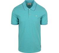 Scotch And Soda Melange Poloshirt Turqoise - Größe M Türkis M