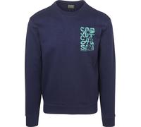 Scotch and Soda Pullover Logo Navy - Größe L Dunkelblau L