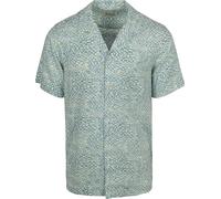 Scotch and Soda Shortsleeve Hemd Druck Hellgrün - Größe L Grün L