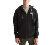 SCOTCH&SODA Herren Sweatjacke - Essential Logo Badge Zip-Through, Kapuze, Logo, Baumwolle Schwarz / XL XL Schwarz