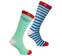 Scotch & Soda - 2er-Pack grün/blau bedruckte Herrensocken EU 43 - 46