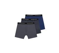 Scotch & Soda 3pk Mens Cotton Stretch Boxer Brief Grey/navy Größe: M | Unterhosen Outlet | Herren | Grau