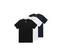 Scotch & Soda 3pk Mens Ultra Soft V-neck Tee Underwear Black/blue/white Größe: XXL | Basic T-Shirts Outlet | Herren | Schwarz