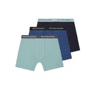 Scotch & Soda Boxershorts 3er-Pack - grün/blau - Größe M Größe:M