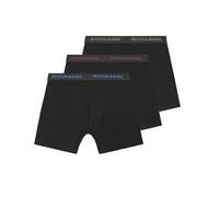 SCOTCH&SODA Herren Boxershorts, 3er Pack - Solid Cotton Stretch Schwarz S