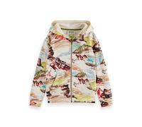 Scotch & Soda Boy Relaxed Fit All Over Printed Zip Through Hoodie Mountain Größe: 6 | Strickjacken Outlet | kids