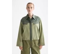 Scotch & Soda Contrast Colour Shirt Thyme Größe: 36 | Business hemden Outlet | Damen