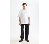 SCOTCH&SODA Herren T-Shirt - Core 3 Crosses Loose Fit Pocket T-Shirt, Rundhals, Kurzarm, einfarbig Weiß 2XL
