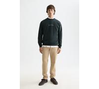 SCOTCH&SODA Herren Sweatshirt - Core, Logo Front Chest Sweat, Pullover, einfarbig Dunkelgrün M