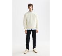 Scotch & Soda Herren-Sweatshirt Core, Logo auf der Brust, Off-White, 100% Baumwolle, XL