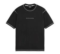 SCOTCH&SODA Herren T-Shirt - Core Logo Front Chest T-Shirt, Rundhals, Kurzarm, Logo, einfarbig Schwarz 2XL