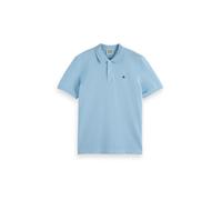 Scotch & Soda Core Logo Piqué-Poloshirt - hellblau - Größe M Größe:M
