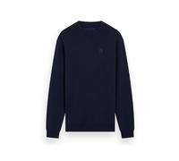 Scotch & Soda Herren Essential Badge Logo Crewneck Sweatshirt, Night, S