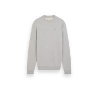 SCOTCH&SODA Herren Sweatshirt - Core Logo Sweatshirt, Pullover, einfarbig Hellgrau L