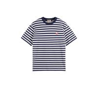 Scotch & Soda Damen T-Shirt Core - The Free Spirit Peace Bird Striped T-Shirt, Navy/White,S